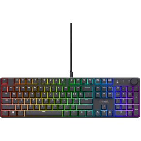 Trust GXT 866 Torix Low Profile Toetsenbord Zwart