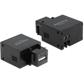 Delock 86506 Keystone-module USB Type-A oplaadpoort 2.1 A zwart