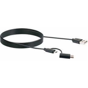 Schwaiger CK3112533 USB-kabel 1 m 2.0/3.2 Gen 1 (3.1 Gen 1) USB A Micro-USB B