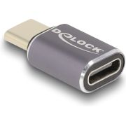 DeLOCK 60046 tussenstuk voor kabels USB-C Antraciet