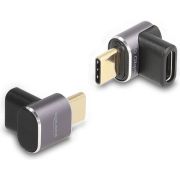 DeLOCK 60059 tussenstuk voor kabels USB Type-C Antraciet