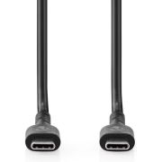 Nedis-USB-Kabel-USB-2-0-USB-C-Male-USB-C-Male-240-W-480-Mbps-Vernikkeld-2-00-m-Rond-PV