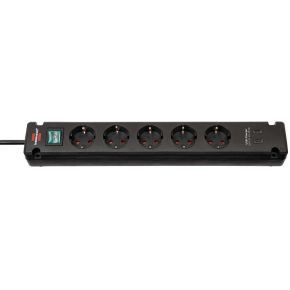 Bremounta stekkerdoos met 2 USB C laadaansluitingen 5x zwart 3m H05VVF3G1.5