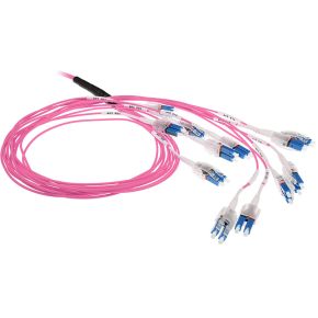 ACT 15 meter Multimode 50/125 OM4 glasvezel prefabkabel 24F LC Polarity Twist
