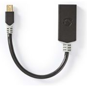 Nedis Mini-DisplayPort - HDMI©-Kabel | Mini-DisplayPort Male - HDMI©-Uitgang | 0,2 m | Antraciet