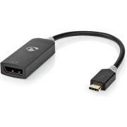 Nedis USB-C©-adapterkabel | Type-C© Male - DisplayPort Female | 0,2 m | Antraciet
