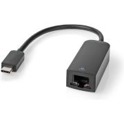Nedis-USB-C-copy-adapterkabel-Type-C-copy-Male-RJ45-Female-1-Gbit-0-2-m-Zwart