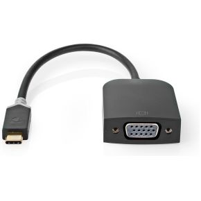 Nedis USB-C©-adapterkabel | Type-C© Male - VGA Female | 0,2 m | Antraciet