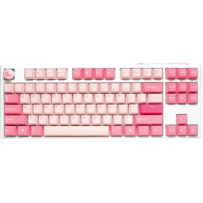 Ducky One 3 TKL Gossamer Pink USB Amerikaans Engels Roze, Wit toetsenbord