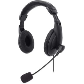 Manhattan 179843 hoofdtelefoon/headset Hoofdband Zwart