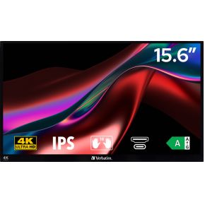 Verbatim PMT-15-4K 15.6 4K Ultra HD Touchscreen Portable IPS Monitor