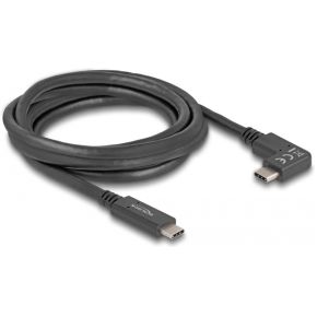 DeLock 80038 USB 3.2 Gen 1 5Gbps 60W USB Type-C - USB Type-C (haaks horizontaal) 2m
