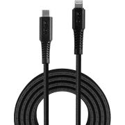 Lindy 31285 Lightning-kabel 0,5 m Zwart