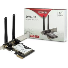 Inter-Tech DMG-33 Wi-Fi 5 PCIe Adapter - 1300Mbps