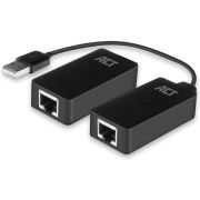 ACT AC6063 USB 2.0 Extender set over UTP, tot 50 meter Zwart