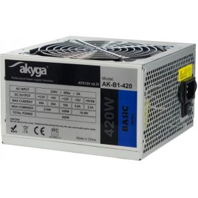 Akyga AK-B1-420 power supply unit 420 W 20+4 pin ATX ATX Grijs PSU / PC voeding