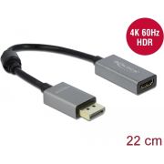 Delock 66436 Actieve DisplayPort 1.4 naar HDMI-adapter 4K 60 Hz (HDR)