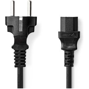 Stroomkabel | Type F (CEE 7/7) Male | IEC-320-C13 | Recht | Recht | Vernikkeld | 10.0 m | Rond | PVC