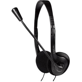 LogiLink HS0052 headset Hoofdband Zwart