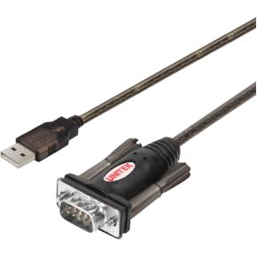 UNITEK Y-105 kabeladapter/verloopstukje USB v. 1.1. RS232 Zwart
