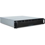 Inter-Tech 2U 2404L S-ATA Rack Zwart, Grijs