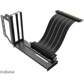 Akasa RISER BLACK PRO, Vertical GPU Holder + Premium PCIe 3.0 Riser cable 90° PCIe 3.0 x16 Female 1