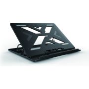 Conceptronic ERGO Laptop Cooling Stand 39,6 cm (15.6") Notebookstandaard Zwart