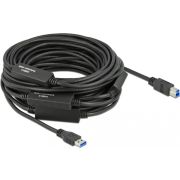 DeLOCK 85382 USB-kabel 20 m 2.0/3.2 Gen 1 (3.1 Gen 1) USB A USB B Zwart