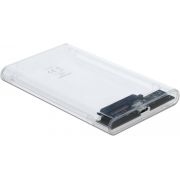 DeLOCK 42617 behuizing voor opslagstations HDD-/SSD-behuizing Transparant 2.5"