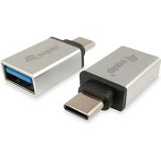Equip-133473-tussenstuk-voor-kabels-USB-Type-C-USB-Type-A-Zilver