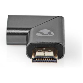 Nedis HDMI©-Adapter | HDMI Male / HDMI© Connector | HDMI Female / HDMI© Output | Verguld | Links Geh