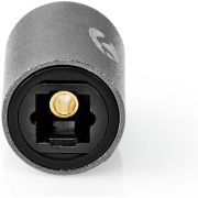 Nedis &reg; Koppelstuk Optische-Audiokabels | TosLink Female - TosLink Female | Aluminium | Grijs
