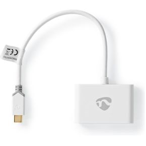 Nedis USB-Adapter | USB 3.1 Gen1 | USB Type-C© Male | 2x USB Type A | 1000 Mbps | 0.20 m | Rond | Vergul