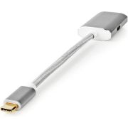 Nedis-USB-Adapter-USB-3-2-Gen-1-USB-Type-C-copy-Male-DisplayPort-Female-5-Gbps-0-20-m-Rond-Ver
