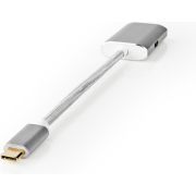 Nedis-USB-Adapter-USB-3-2-Gen-1-USB-C-copy-Male-Mini-DisplayPort-0-20-m-Rond-Verguld-Gebreid-