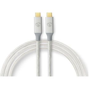 Nedis USB-Kabel | USB 3.2 Gen 2x2 | USB Type-C© Male | USB Type-C© Male | 20 Gbps | 100 W | Verguld |