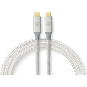 Nedis USB-Kabel | USB 3.2 Gen 2x2 | USB Type-C© Male | USB Type-C© Male | 20 Mbps | 100 W | Verguld |