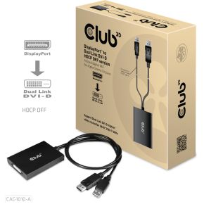 CLUB3D CAC-1010-A video kabel adapter 0,6 m DisplayPort DVI-D + USB