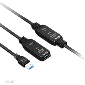 CLUB3D CAC-1406 USB-kabel 15 m USB 3.2 Gen 1 (3.1 Gen 1) USB A Zwart