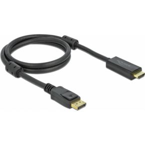 DeLOCK 85955 video kabel adapter 1 m HDMI Type A (Standaard) DisplayPort Zwart