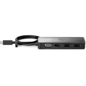 HP USB-C Travel Hub G2 Bedraad USB 3.2 Gen 1 (3.1 Gen 1) Type-C Zwart