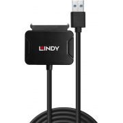 Lindy-43311-tussenstuk-voor-kabels-USB-A-3-0-SATA-3-0-Zwart