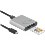 DeLOCK 91751 geheugenkaartlezer USB 3.2 Gen 1 (3.1 Gen 1) Type-C Zilver