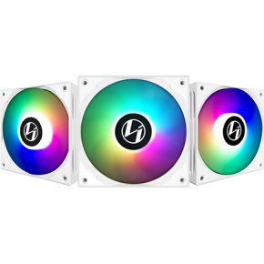 Lian Li ST120 RGB PWM Fans, 3-pack, White