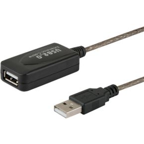 Savio CL-76 USB-kabel 5 m USB 2.0 USB A Zwart