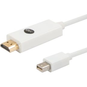 Savio CL-83 video kabel adapter 1,8 m Mini DisplayPort HDMI Wit