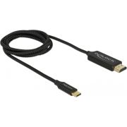 DeLOCK 84904 video kabel adapter 1 m USB Type-C HDMI Zwart