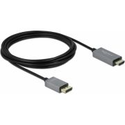 DeLOCK-85930-video-kabel-adapter-3-m-DisplayPort-HDMI-Zwart-Grijs