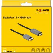 DeLOCK-85930-video-kabel-adapter-3-m-DisplayPort-HDMI-Zwart-Grijs