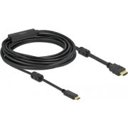 DeLOCK 85973 video kabel adapter 7 m USB Type-C HDMI Zwart